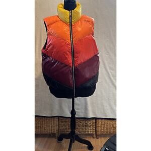 LOVE‎ AND SPORTS Womens Puffer Vest Retro Sz XL